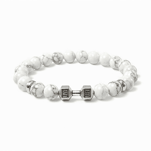 Pulsera Mancuerna GYM Piedra Howlita