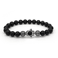 Pulsera Mano de Fátima Hamsa Piedra Ónix y Hematita - Miniatura 1