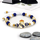 Pulsera Real Madrid Neopreno Acero Dorado - Miniatura 2