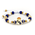 Pulsera Real Madrid Neopreno Acero Dorado