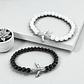 Pulseras Aviones para Parejas Piedra Ónix - Miniatura 3