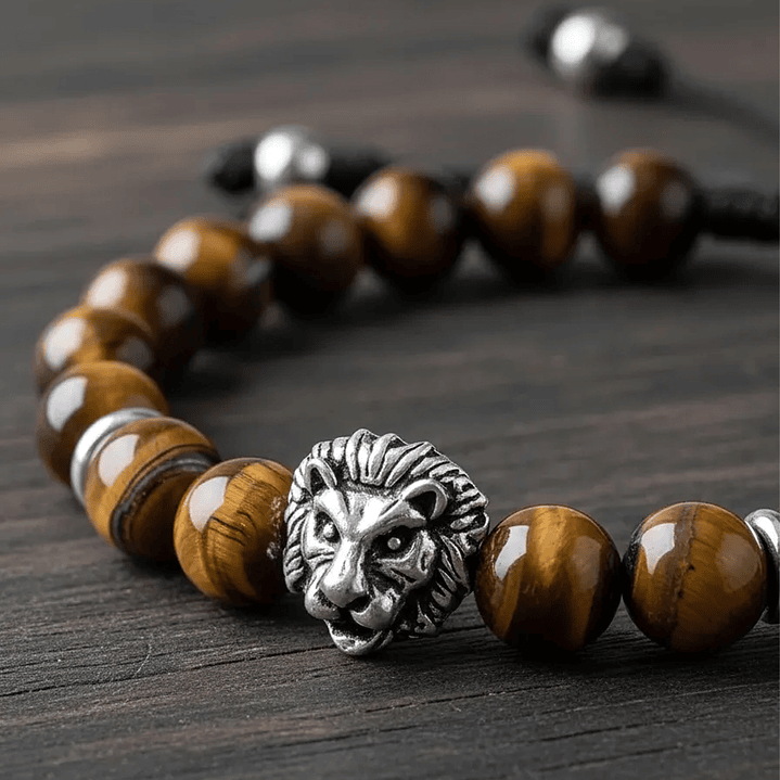 Pulsera León Piedra Ojo de Tigre 3