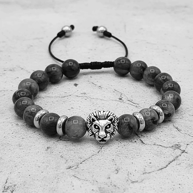 Pulsera León Piedra Espectrolita 3