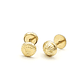 Topos Aretes Coronas Oro Laminado 18k - Miniatura 1