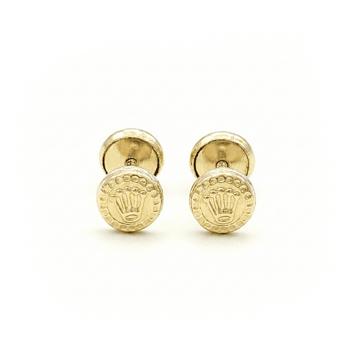 Topos Aretes Coronas Oro Laminado 18k 3