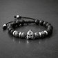 Pulsera Hombre Casco Espartano Piedra Volcánica y Espectrolita - Miniatura 8