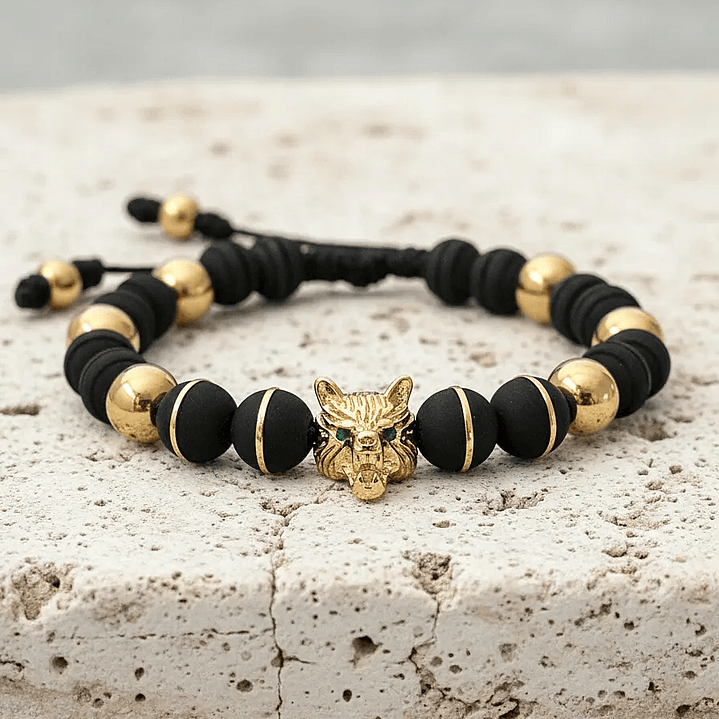 Pulsera Lobo Neopreno Acero Inoxidable 3