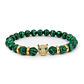 Pulsera Hombre Leopardo con Piedra Malaquita 8mm - Miniatura 1