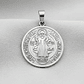 Medalla San Benito de Abad Grande Acero  - Miniatura 4