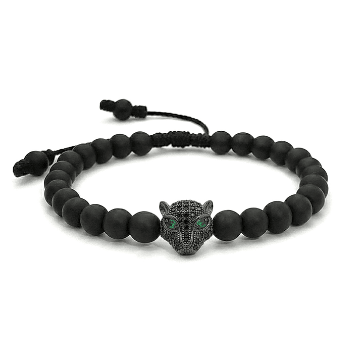 Pulsera Hombre Leopardo Ónix Mate (6mm) 1