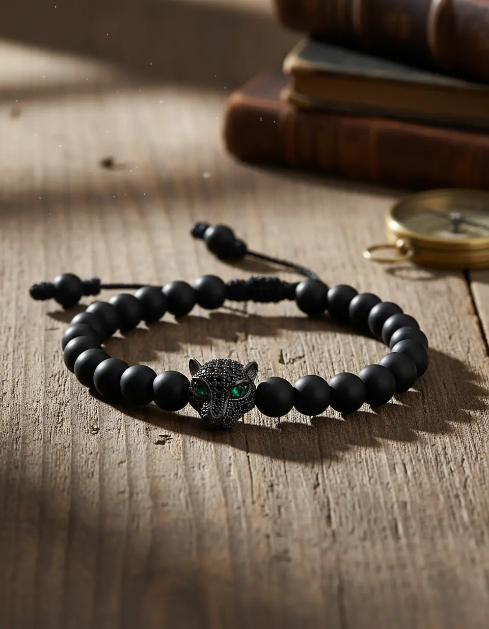 Pulsera Hombre Leopardo Ónix Mate (6mm) 3