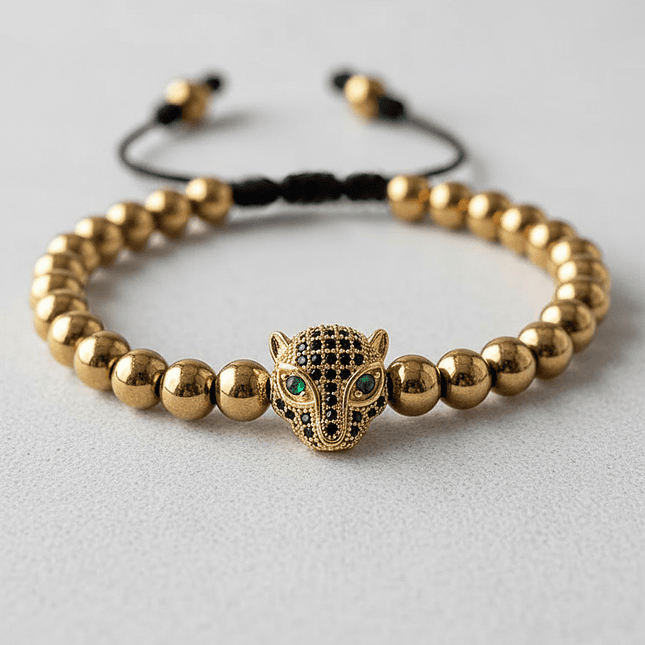 Pulsera Hombre Leopardo Acero Inoxidable (6mm) 3