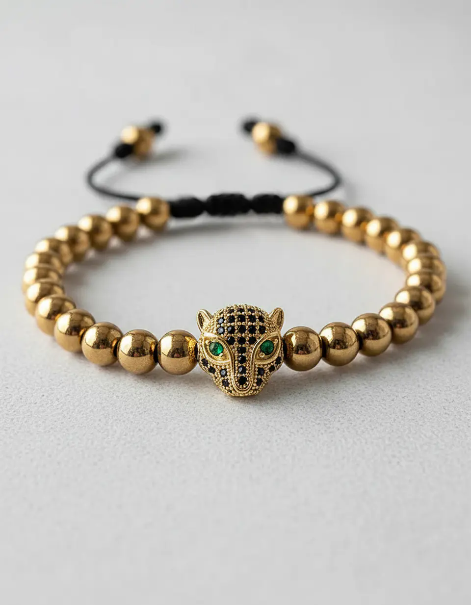 Pulsera Hombre Leopardo Acero Inoxidable (6mm) 3