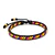 Pulsera Cuero Trenzado Tricolor Colombia