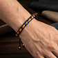 Pulsera Cuero Trenzado Tricolor Colombia - Miniatura 2