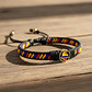 Pulsera Colombia Cuero Trenzado Tricolor  - Miniatura 3