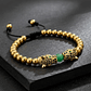 Pulsera Hombre Leopardos Jade Acero Inoxidable - Miniatura 3