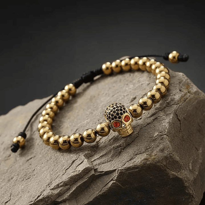 Pulsera Hombre Calavera Acero (6mm) 4