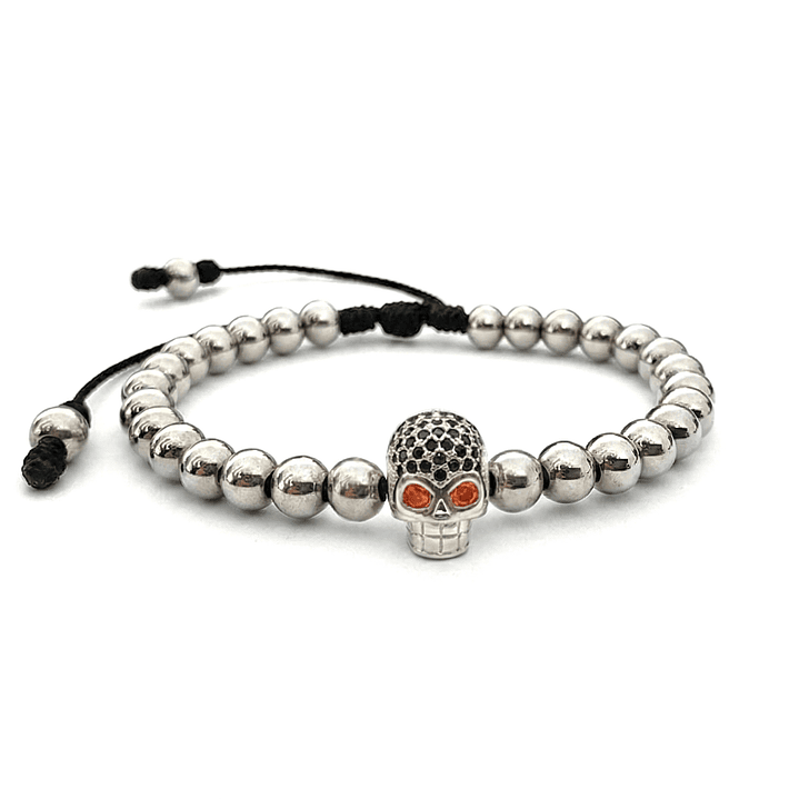 Pulsera Hombre Calavera Acero (6mm) 2