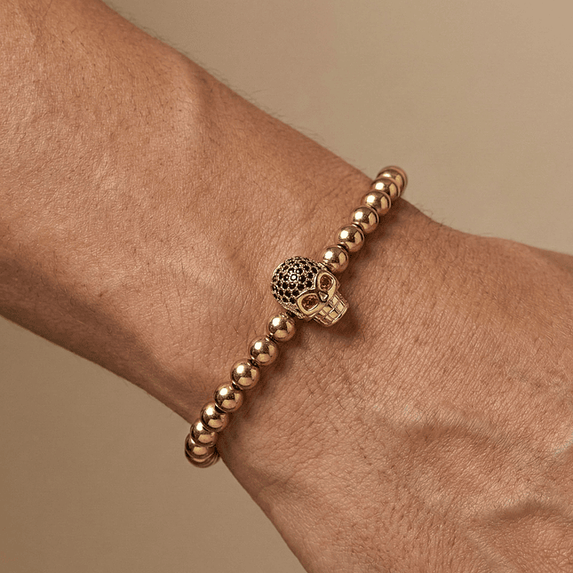 Pulsera Hombre Calavera Acero (6mm) 3