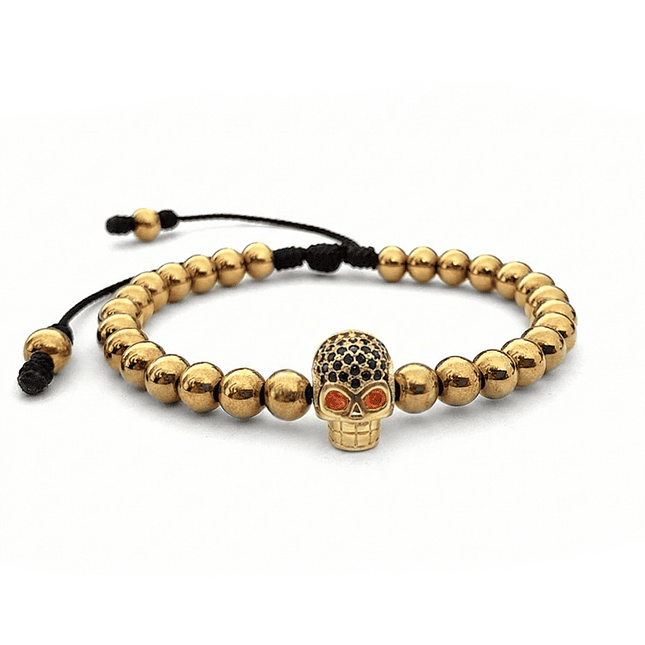 Pulsera Hombre Calavera Acero (6mm) 1
