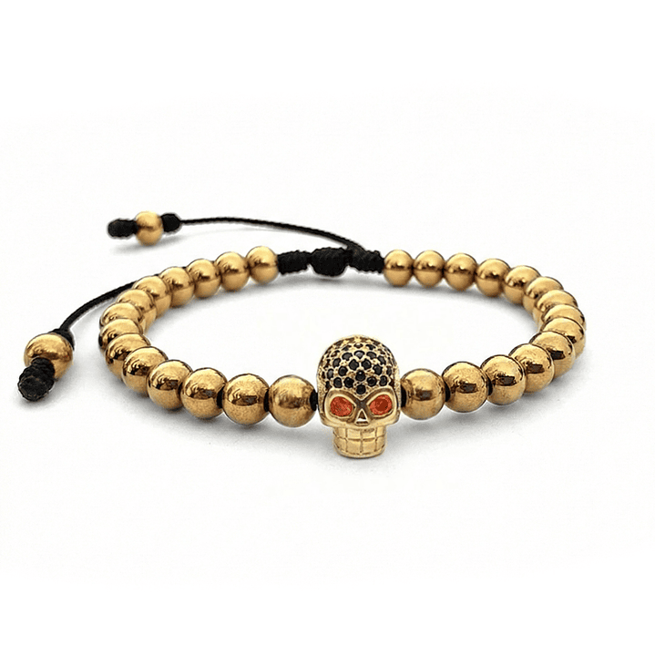 Pulsera Hombre Calavera Acero (6mm) 1