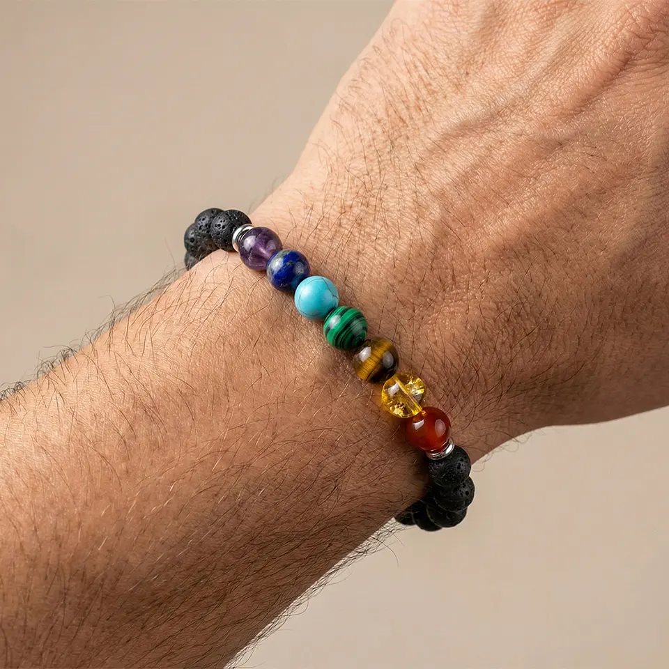 Pulsera de los 7 Chakras con Piedras Naturales 8mm 2