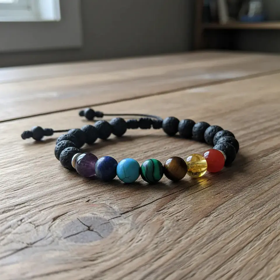 Pulsera de los 7 Chakras con Piedras Naturales 8mm 4