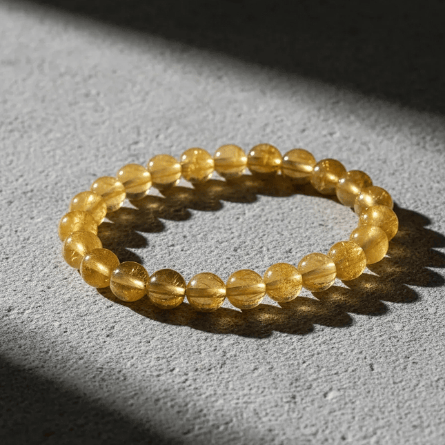 Pulsera de Piedra Natural Cuarzo Citrino 8mm 3