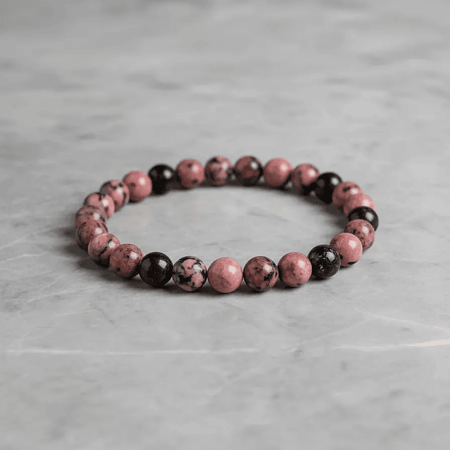 Pulsera Piedra Rodonita Natural 8mm 4
