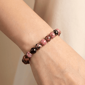 Pulsera Piedra Rodonita Natural 8mm