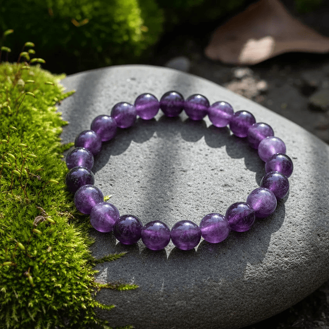 Pulsera Piedra Amatista Natural 8mm 4