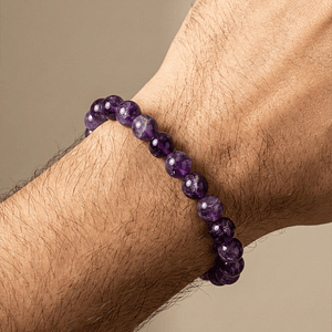 Pulsera Piedra Amatista Natural 8mm