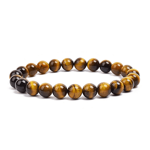 Pulsera de Ojo de Tigre Natural 8mm
