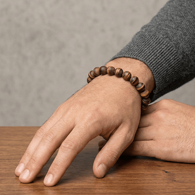 Pulsera de Ojo de Tigre Mate Natural 8mm 4