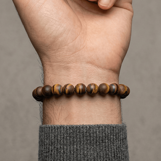 Pulsera de Ojo de Tigre Mate Natural 8mm 2