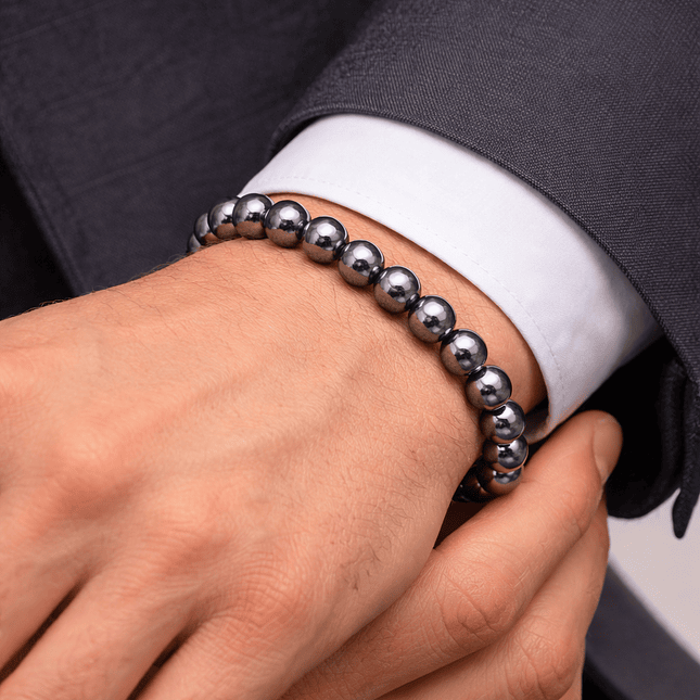 Pulsera de Piedra Hematita Natural 8