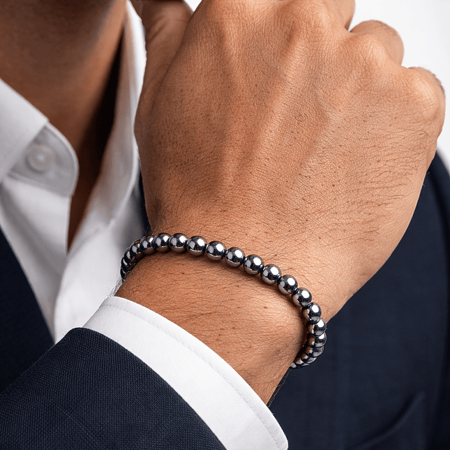 Pulsera de Piedra Hematita Natural 7