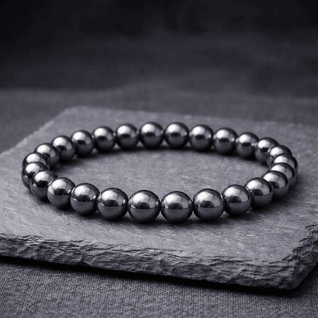 Pulsera de Piedra Hematita Natural 6