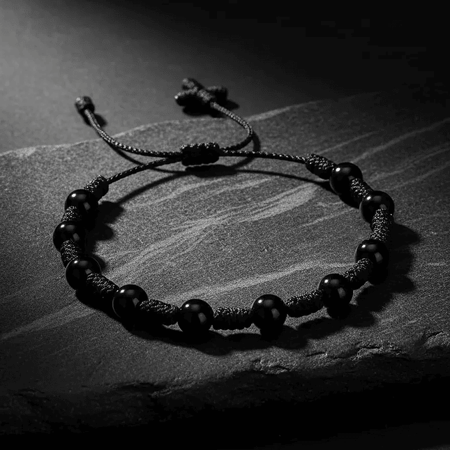 Pulsera Denario Turmalina Negra Natural 6mm 4