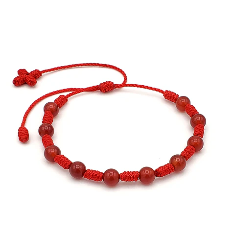 Pulsera Denario Cornalina Natural 6mm