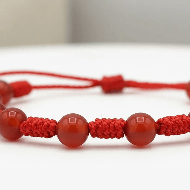 Pulsera Denario Cornalina Natural 6mm 4