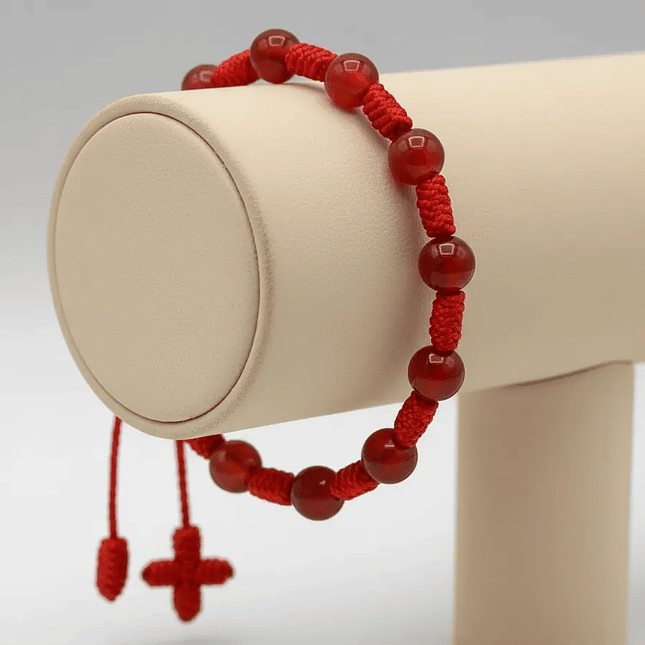 Pulsera Denario Cornalina Natural 6mm 3