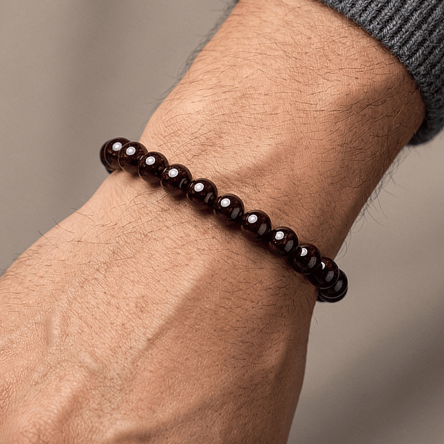 Pulsera de Piedra Granate Natural 8mm 4