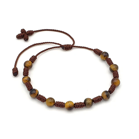 Pulsera Denario Ojo de Tigre Natural 6mm
