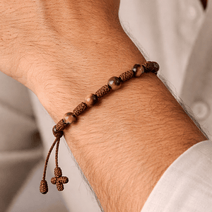 Pulsera Denario de Ojo de Tigre Natural 6mm