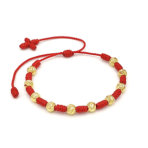 Pulsera Denario Oro Laminado 18k Diamantado 6mm