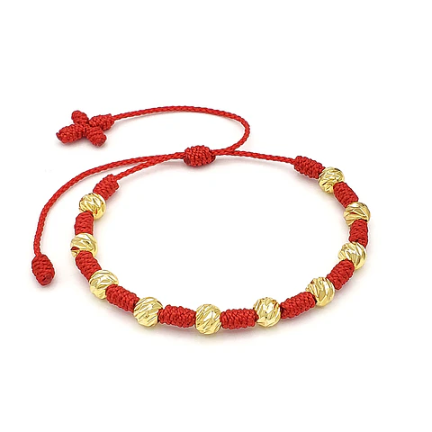 Pulsera Denario Oro Laminado 18k Diamantado 6mm