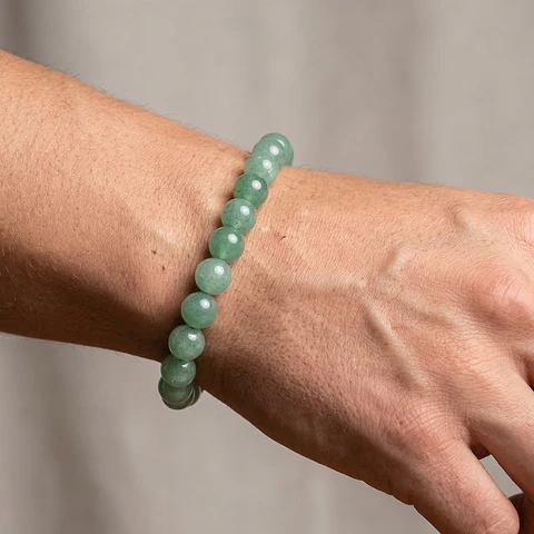 Pulsera de Piedra Aventurina Verde Natural 8mm