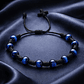Pulsera Denario de Ojo de Tigre Azul 6mm - Miniatura 3